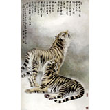 名家孔祥前六尺精品虎畫（詢價）