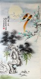 【已售】凌雪三尺花鳥畫《歲寒三友》