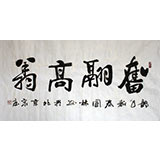名家朱國林四尺勵志書法《奮翔高飛》