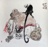名家名作 季則夫四尺斗方《偕趣圖》詢價