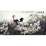王向陽六尺精品《豐收頌曲》 中國美術家協會會員