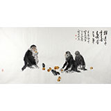 王向陽 四尺《猴送千重喜》 中國美術家協會會員
