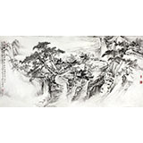 名家孔方四尺精品山水畫(huà)《中歲頗好道 晚家南山陲》(詢價(jià))