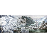【已售】小八尺精品朝鮮國畫《雪景》