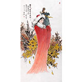中國美協(xié)趙金鸰四尺昭君仕女畫《塞外亦聞漢樂聲》(詢價(jià))