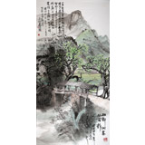 民盟美協理事黃奇松作品《壯鄉侗寨風雨橋》