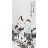 王向陽 四尺《松鶴同壽》 中國美術家協會會員（詢價）