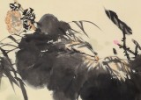 王向陽 四尺《恩愛一生》 當代著名畫家（詢價）