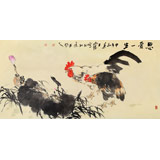 王向陽 四尺《恩愛一生》 當代著名畫家（詢價）