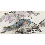 向士平 四尺《細水長流》三峽大學藝術學院教授