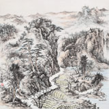 曹寶峪四尺斗方《春山圖》