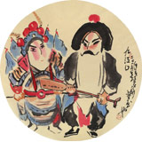 國家一級(jí)美術(shù)師王永剛 扇面《九江口》（詢價(jià)）