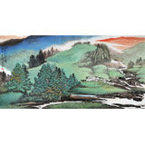 向士平 四尺《祁連山抒懷》三峽大學藝術學院教授