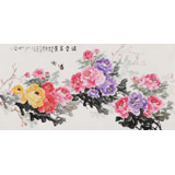 梁景欣 四尺《滿堂富貴》 青大美院學院派畫家
