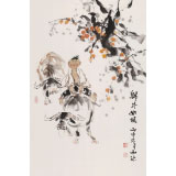 楊西沐 四尺三開《歸牛如風》 中國美術家協會會員（詢價）