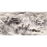 趙金鸰 四尺《趕年集》清華美院高研班導(dǎo)師（詢價(jià)）