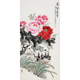 【已售】梁景欣 三尺《花開富貴》 青大美院