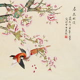 凌雪 四尺斗方《春花爛漫》 北京美協會員