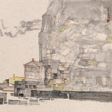 管旺林 三尺斗方《山靜云悠然》 中美協會員