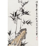 庾超然 四尺三開《竹報(bào)平安》 黃鶴樓書畫院院長(zhǎng)