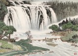 【已售】廖崧越 小六尺《高山流水尋知音》 廣西桂林美協(xié)會員