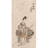 曹建濤 小四尺《送瑞圖》獨(dú)具特色水墨人物畫家