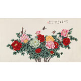 凌雪 六尺《花開富貴》 北京美協會員