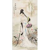 李鳳英 四尺《西施浣紗》 北京美協(xié)會員（詢價）