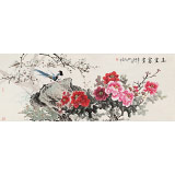 【已售】梁景欣 小六尺《玉堂富貴》 青大美院學(xué)院派畫(huà)家