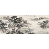 【已售可訂制】李碧峰 小六尺《松澗觀泉圖》 中國書畫家協會理事