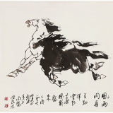 【已售】王向陽 四尺斗方《風雨同舟》 中國美術家協會會員