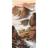 張慧仁 四尺《秋居圖》 廣西山水畫家協會常務理事