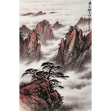 劉金河 作品《黃山朝云》中國美術(shù)家協(xié)會會員（詢價）