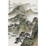 【已售】劉金河 《春山疊翠》中美協(xié)會員 國家畫院畫家