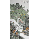 廖崧越 四尺《鄉水長裊三千夢》 廣西桂林美協會員