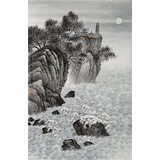 劉金河 《蓬萊夜月》中美協(xié)會員 （詢價）