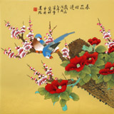 凌雪 四尺斗方《春花爛漫》 北京美協會員
