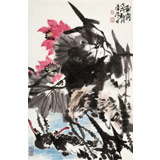 【已售】柳常學(xué) 四尺三開《朝露》 中國(guó)美協(xié)會(huì)員