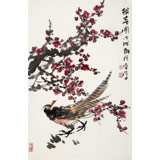 【已售】柳常學(xué) 四尺三開《報(bào)春圖》 中國(guó)美協(xié)會(huì)員
