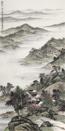 劉金河 四尺《征帆片片似沙鷗》 中國美術家協會會員（詢價）