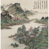 【已售】吳顯剛 四尺斗方《云滿山頭樹滿溪》 貴州七星關美協(xié)主席