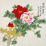 凌雪 三尺斗方《花開富貴》 北京美協會員