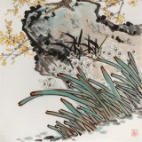 梁景欣 三尺《大吉圖》 學院派畫家