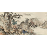 【已售】吳顯剛 四尺《觀泉圖》 貴州七星關美協主席