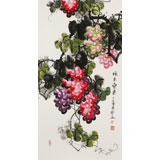 黃藝三尺風水吉利國畫《碩果累累》