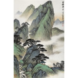 【已售】劉金河 四尺三開《云橫翠嶺》 中美協(xié)會員 國家畫院畫家