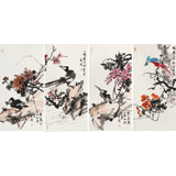 邢書波 四條屏《紫氣東來》 中美協會員 清華美院創作班導師（詢價）