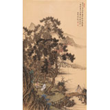 吳顯剛 大三尺《松蔭懷舊》 貴州七星關(guān)美協(xié)主席