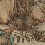 吳顯剛 大三尺《溪橋松風(fēng)圖》 貴州七星關(guān)美協(xié)主席