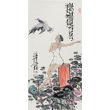 王其志 《荷風(fēng)輕舞》  中美協(xié)會員 江蘇贛榆美協(xié)副主席